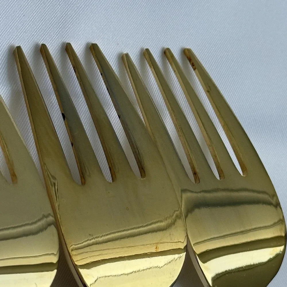 Reed & Barton Ultra Select Gold Plated Forks Set of 6 Japan Floral Flatware
